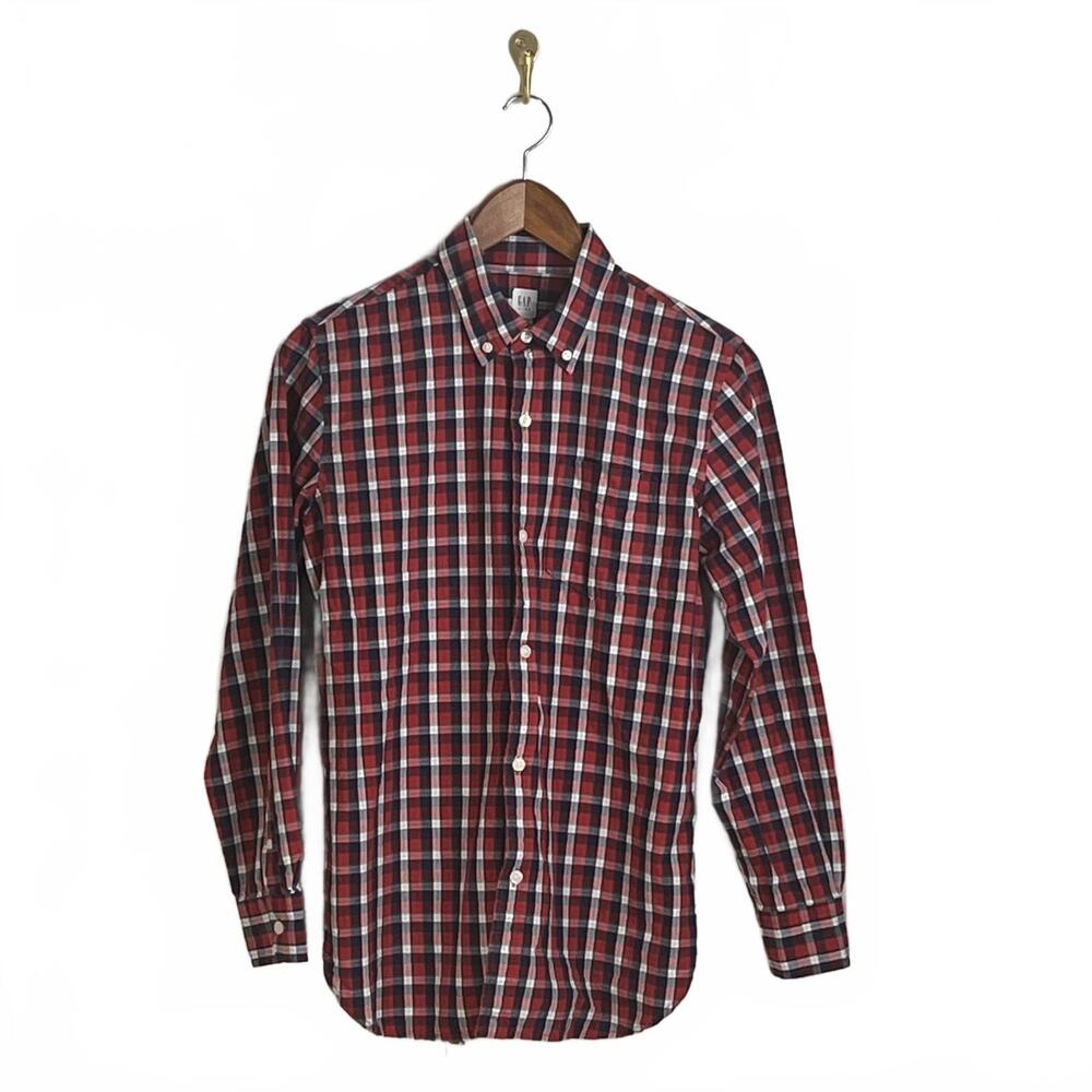 GAP Kids Plaid Button-Up Shirt - XXL (14-16)‎